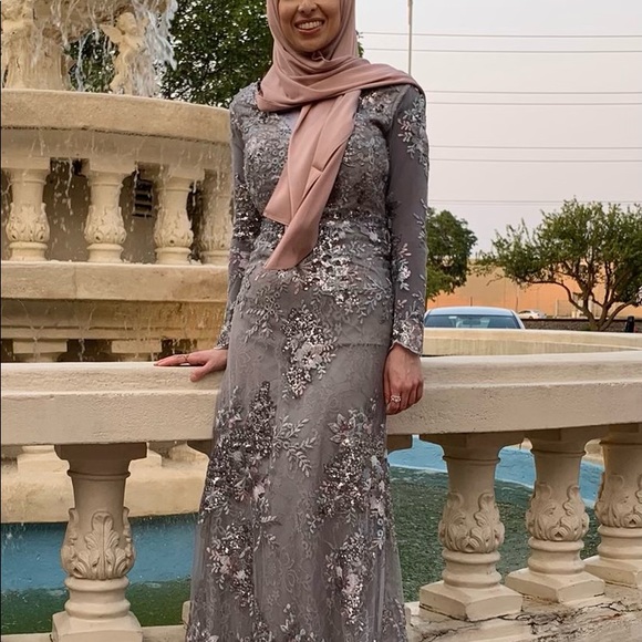 Mac Duggar embroidered mesh gown - Picture 5 of 5